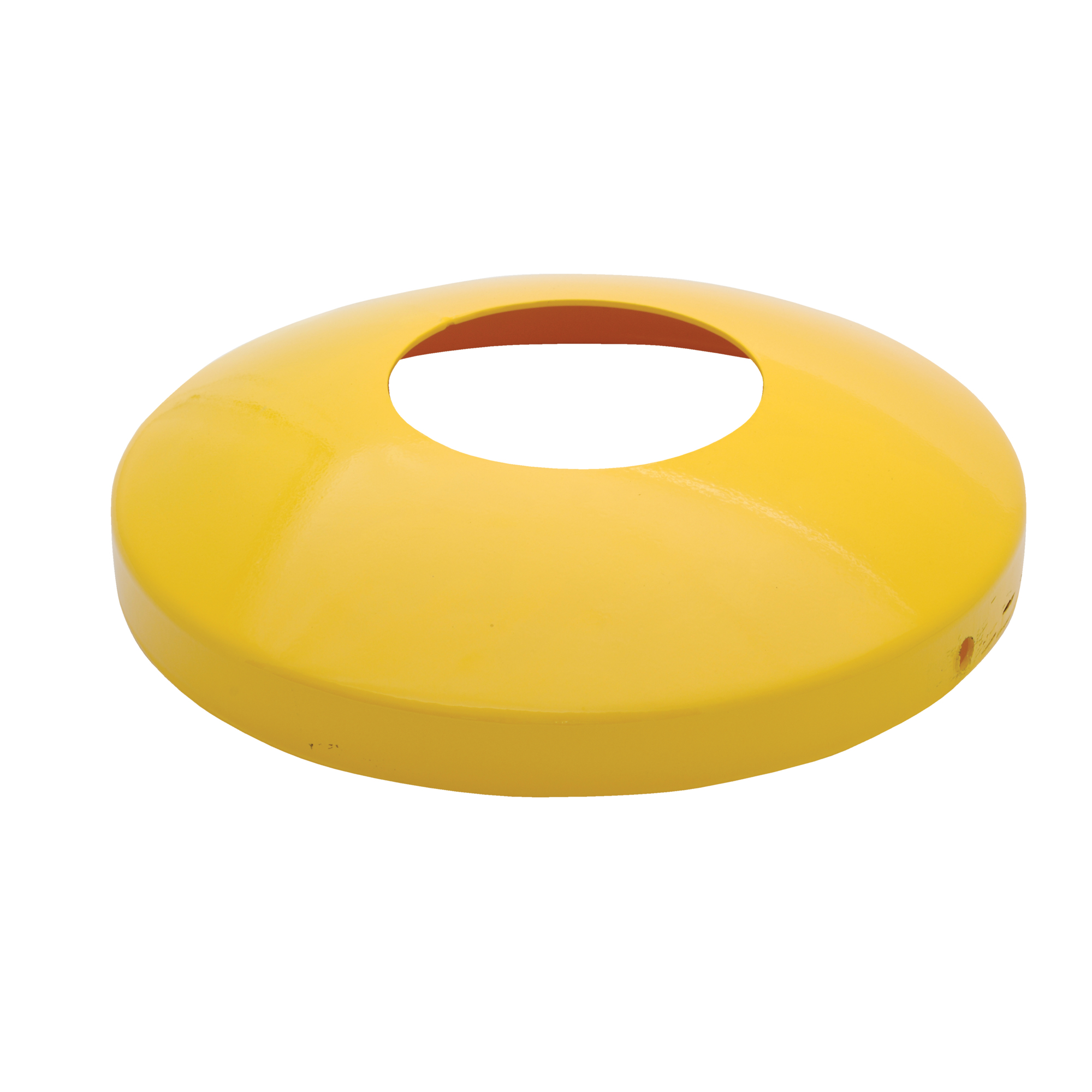 Vestil Steel Protective Dome Cover - Fits 5.5in. Bollards, 2.75in. Height, Yellow Powder Coat, Model# DOME-5.5